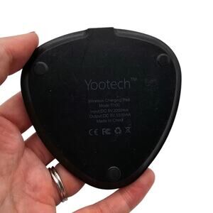 Yootech T100 Black Universal Micro-USB Qi Certified Wireless Charging Pad